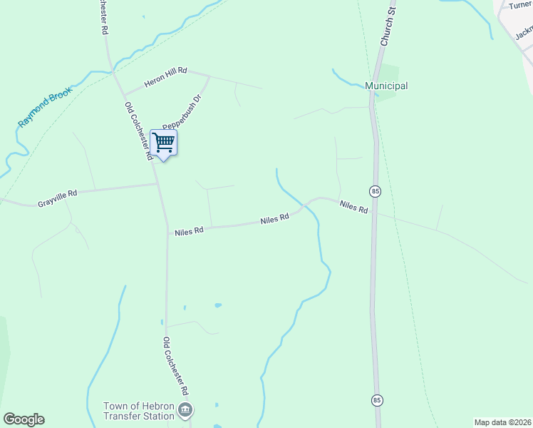 map of restaurants, bars, coffee shops, grocery stores, and more near 74 Niles Road in Hebron