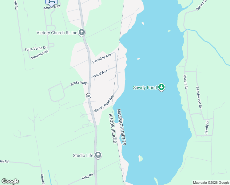 map of restaurants, bars, coffee shops, grocery stores, and more near 127 Sawdy Pond Avenue in Tiverton