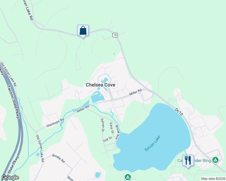 map of restaurants, bars, coffee shops, grocery stores, and more near 4902 Chelsea Cove North in Hopewell Junction