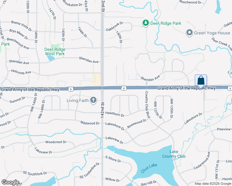 map of restaurants, bars, coffee shops, grocery stores, and more near 14097 Summit Drive in Clive