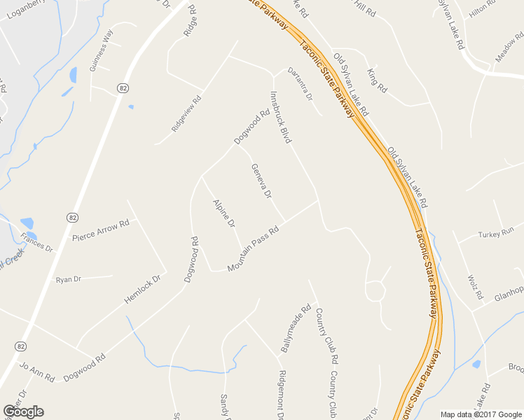 map of restaurants, bars, coffee shops, grocery stores, and more near 18 Geneva Drive in Hopewell Junction