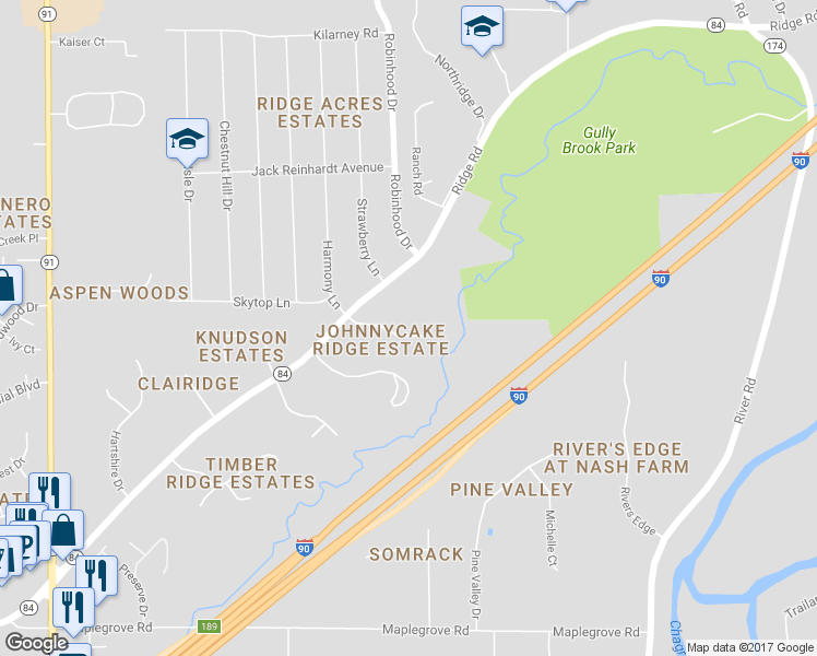 map of restaurants, bars, coffee shops, grocery stores, and more near 36575 Carriage Lane in Willoughby