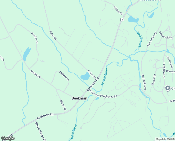 map of restaurants, bars, coffee shops, grocery stores, and more near 15 Baker Road in Hopewell Junction