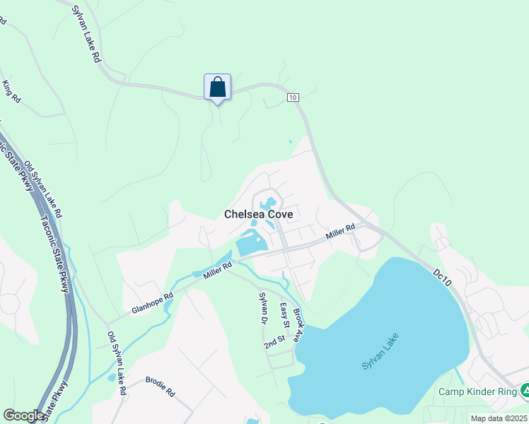 map of restaurants, bars, coffee shops, grocery stores, and more near 8001 Chelsea Cove North in Hopewell Junction