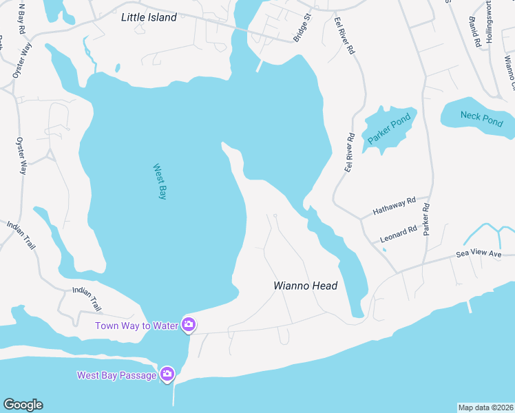 map of restaurants, bars, coffee shops, grocery stores, and more near 255 Bayberry Way in Barnstable