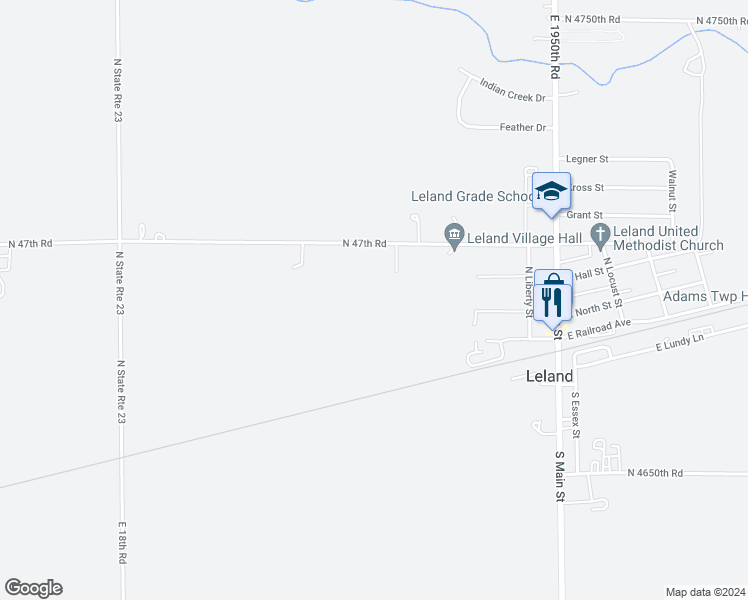map of restaurants, bars, coffee shops, grocery stores, and more near in Leland