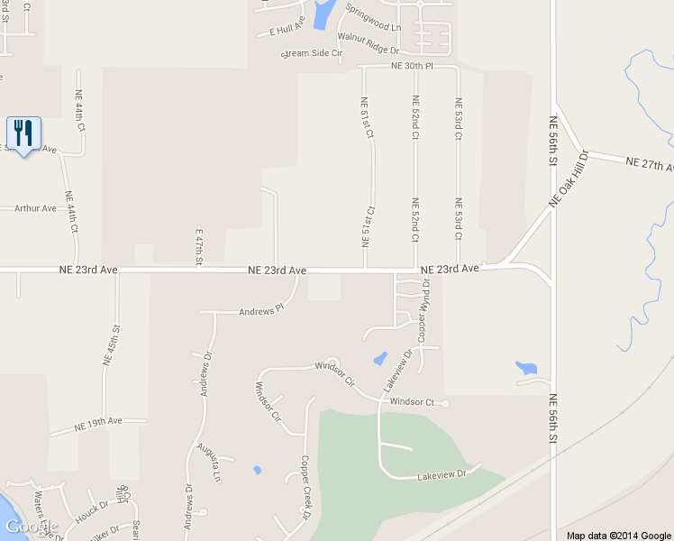 map of restaurants, bars, coffee shops, grocery stores, and more near 5066 Northeast 23rd Avenue in Des Moines
