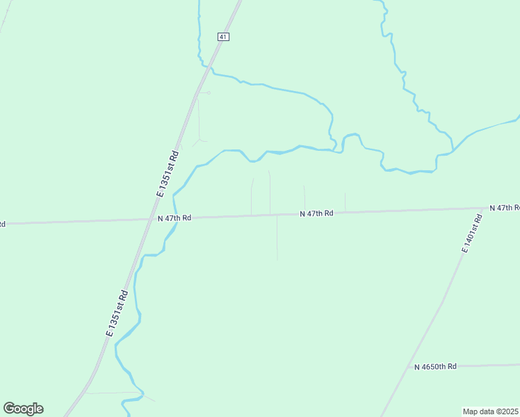 map of restaurants, bars, coffee shops, grocery stores, and more near North 47th Road in Earlville