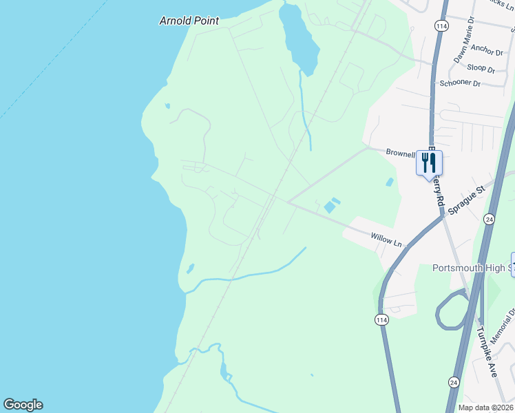 map of restaurants, bars, coffee shops, grocery stores, and more near 31 Carnegie Harbor Drive in Portsmouth