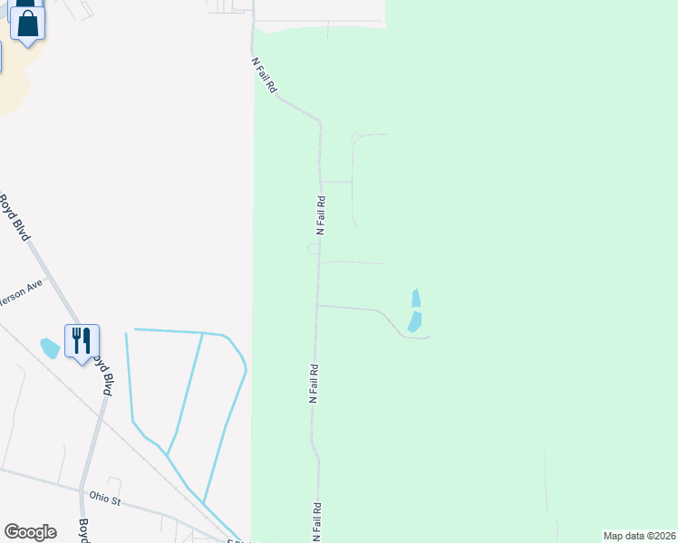 map of restaurants, bars, coffee shops, grocery stores, and more near 551-703 N Fail Rd in La Porte