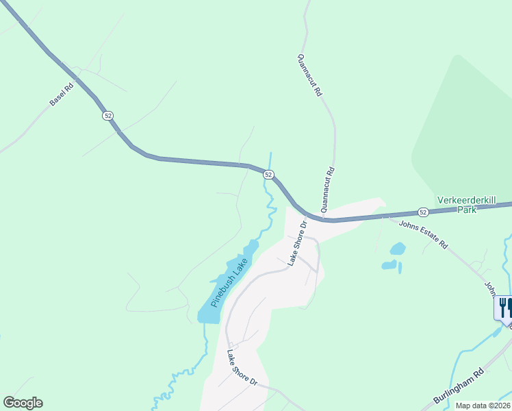 map of restaurants, bars, coffee shops, grocery stores, and more near 21 Forest Glen Rd in Pine Bush