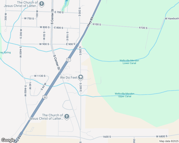 map of restaurants, bars, coffee shops, grocery stores, and more near 2710 West 6400 South in Wellsville