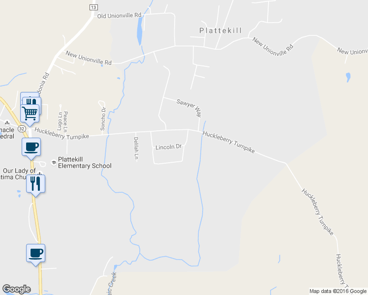 map of restaurants, bars, coffee shops, grocery stores, and more near Washington Loop in Wallkill