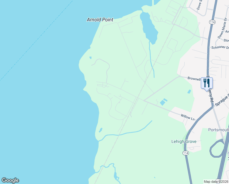 map of restaurants, bars, coffee shops, grocery stores, and more near 1 Tower Drive in Portsmouth