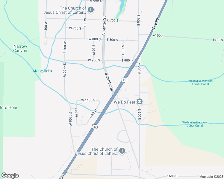 map of restaurants, bars, coffee shops, grocery stores, and more near 1150 South Center Street in Wellsville