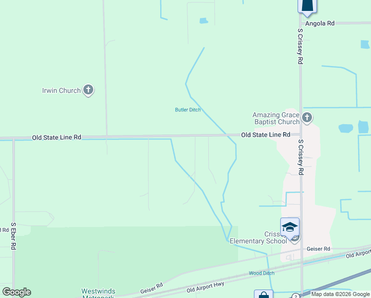 map of restaurants, bars, coffee shops, grocery stores, and more near 9559 County Road 34 in Holland