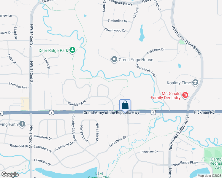 map of restaurants, bars, coffee shops, grocery stores, and more near 2515 134th Street in Urbandale