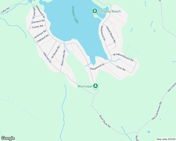 map of restaurants, bars, coffee shops, grocery stores, and more near 6 Wood Acres Road in Colchester