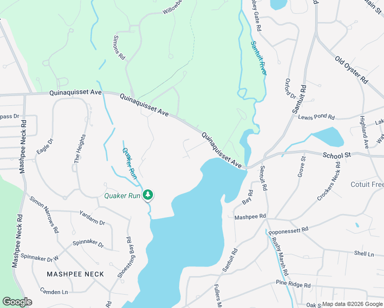 map of restaurants, bars, coffee shops, grocery stores, and more near 5 Cedar Street in Mashpee