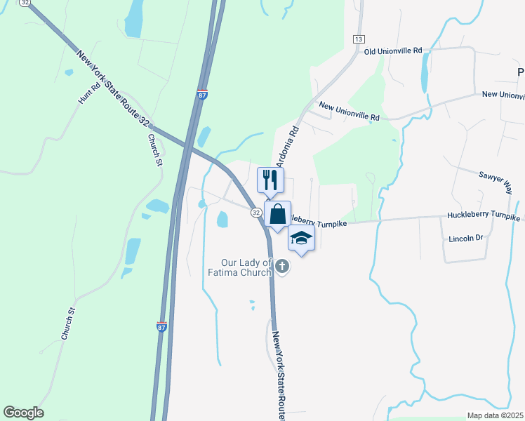 map of restaurants, bars, coffee shops, grocery stores, and more near in Plattekill