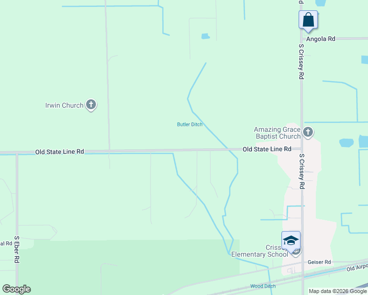 map of restaurants, bars, coffee shops, grocery stores, and more near 9559 County Road 34 in Holland