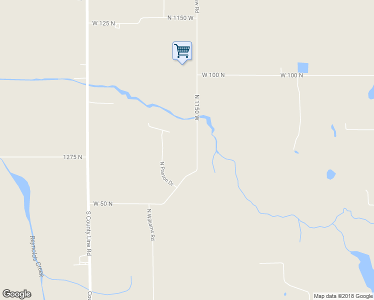 map of restaurants, bars, coffee shops, grocery stores, and more near 712 North 1150 West in Westville