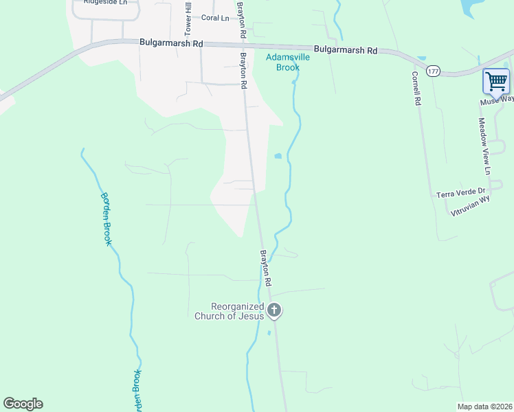 map of restaurants, bars, coffee shops, grocery stores, and more near 300 Brayton Road in Tiverton