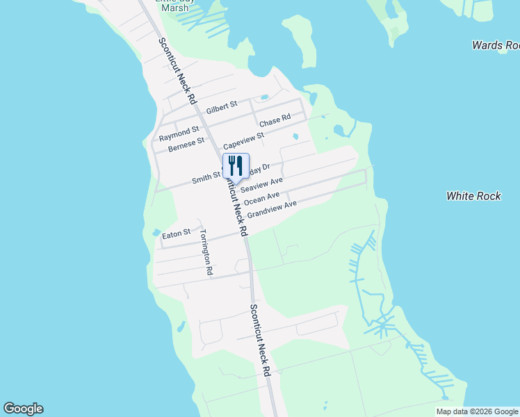 map of restaurants, bars, coffee shops, grocery stores, and more near 409 Sconticut Neck Road in Fairhaven