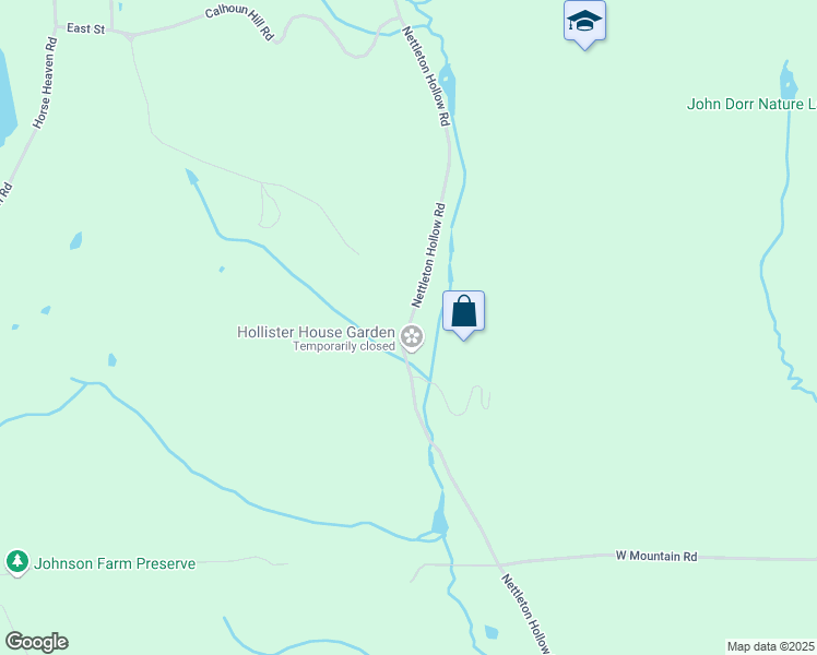 map of restaurants, bars, coffee shops, grocery stores, and more near 294 Nettleton Hollow Road in Washington