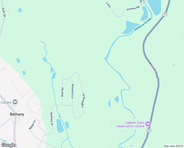 map of restaurants, bars, coffee shops, grocery stores, and more near in Bethany