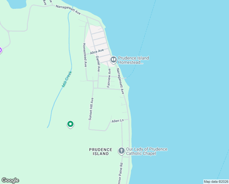 map of restaurants, bars, coffee shops, grocery stores, and more near 840 Narragansett Avenue in Portsmouth