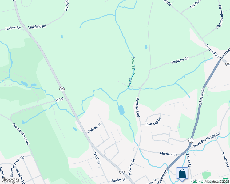 map of restaurants, bars, coffee shops, grocery stores, and more near 239 Northfield Road in Watertown