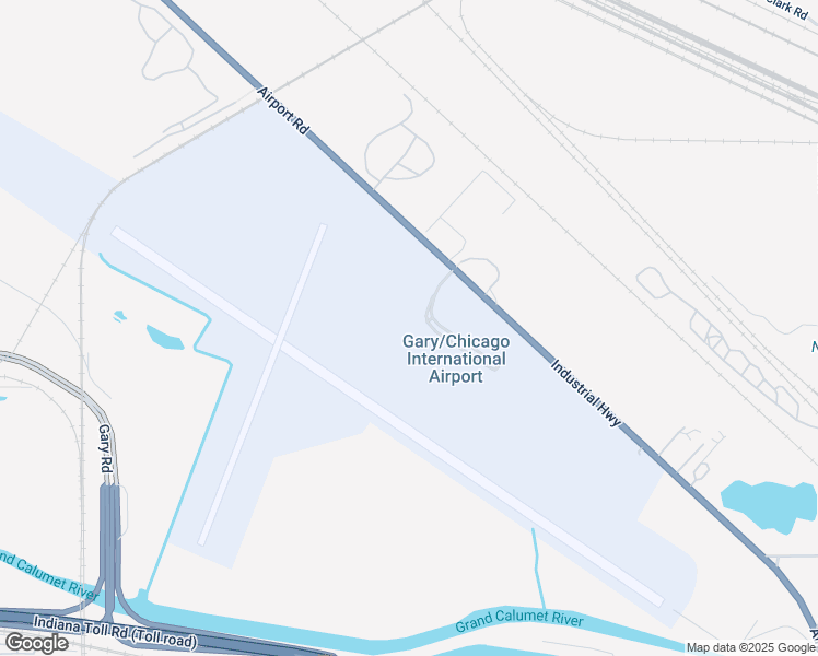 map of restaurants, bars, coffee shops, grocery stores, and more near 6101 Airport Road in Gary