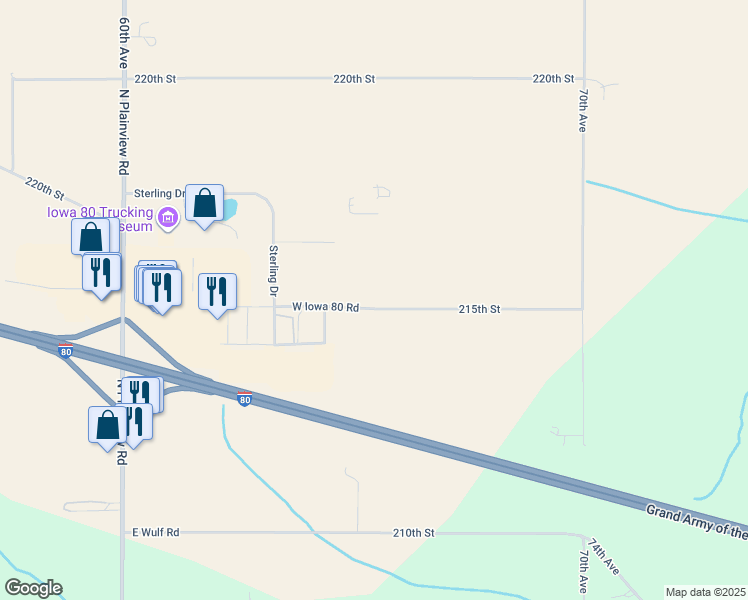 map of restaurants, bars, coffee shops, grocery stores, and more near in Walcott