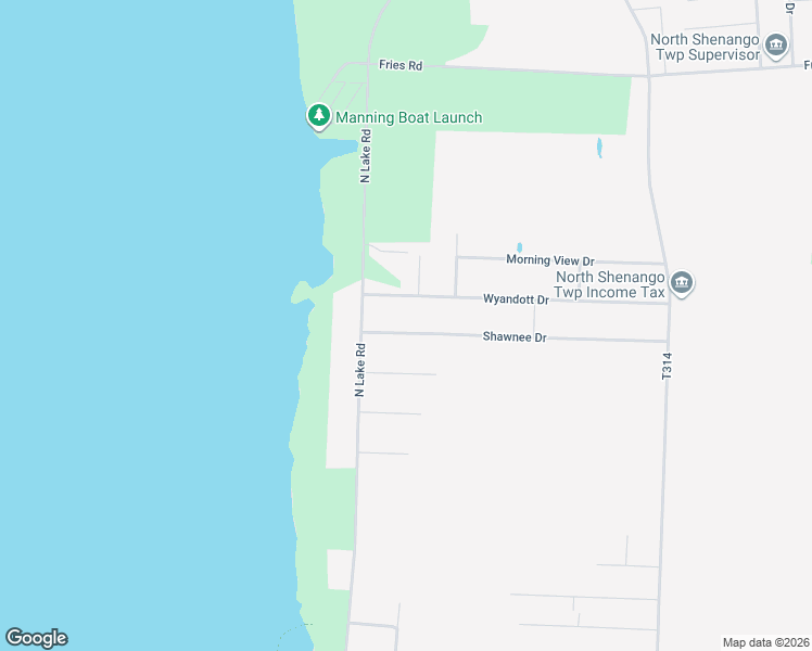 map of restaurants, bars, coffee shops, grocery stores, and more near 1517-1527 Wyandott Dr in Linesville