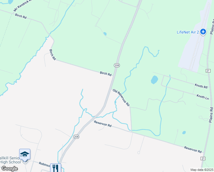 map of restaurants, bars, coffee shops, grocery stores, and more near 1320 New York 208 in Wallkill