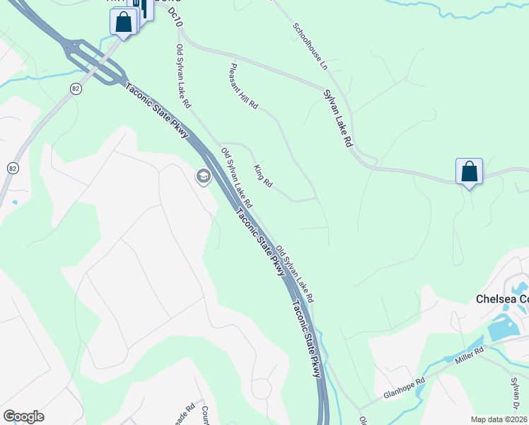 map of restaurants, bars, coffee shops, grocery stores, and more near 70 Old Sylvan Lake Road in Hopewell Junction