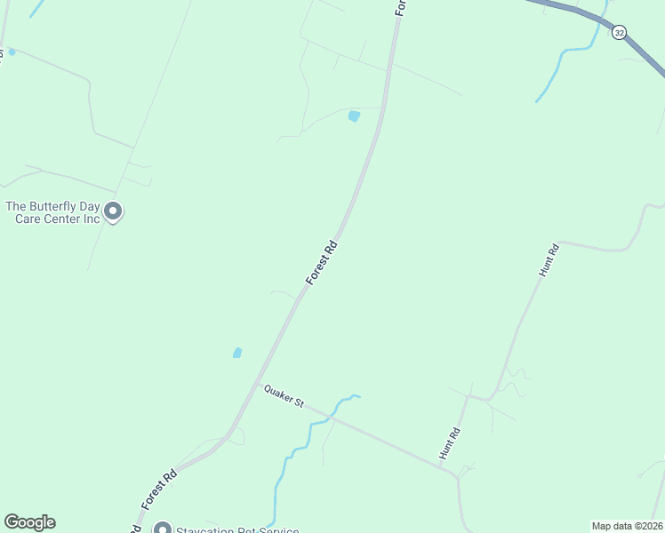 map of restaurants, bars, coffee shops, grocery stores, and more near 448 Forest Road in Wallkill