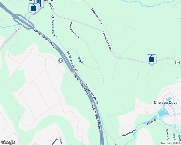 map of restaurants, bars, coffee shops, grocery stores, and more near 6 King Rd in Hopewell Junction