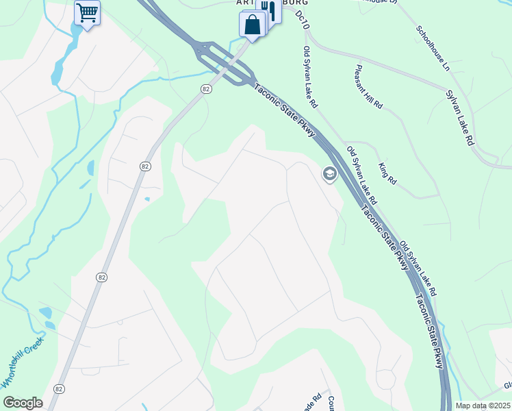 map of restaurants, bars, coffee shops, grocery stores, and more near 97 Dogwood Rd in Hopewell Junction