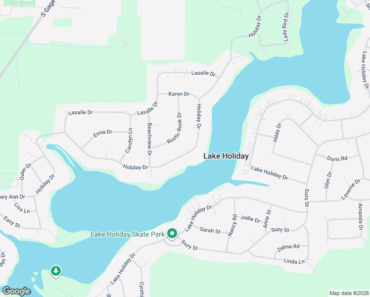 map of restaurants, bars, coffee shops, grocery stores, and more near 586 Holiday Drive in Somonauk