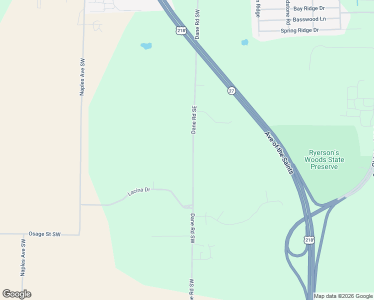 map of restaurants, bars, coffee shops, grocery stores, and more near 4306 Dane Road Southwest in Iowa City