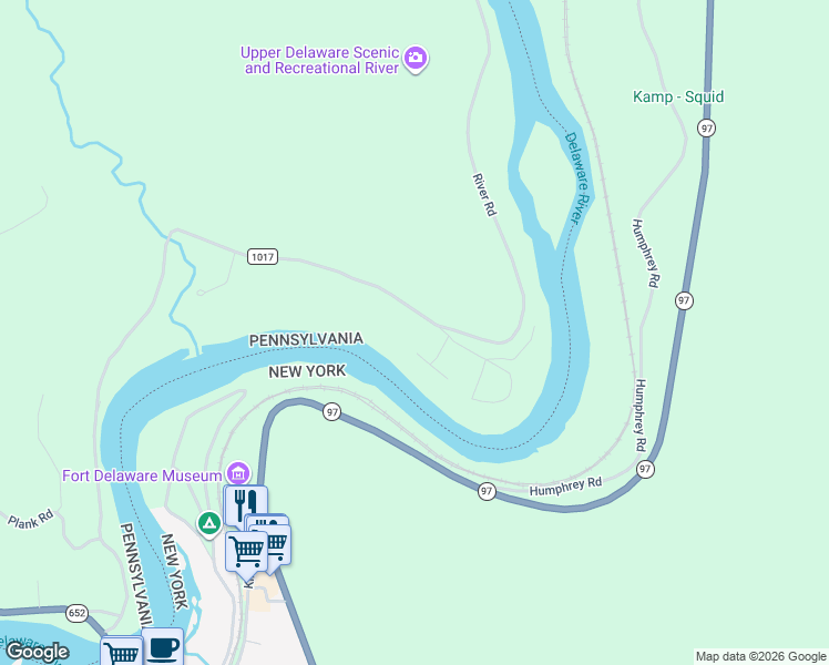 map of restaurants, bars, coffee shops, grocery stores, and more near 5 Gracies Run in Beach Lake