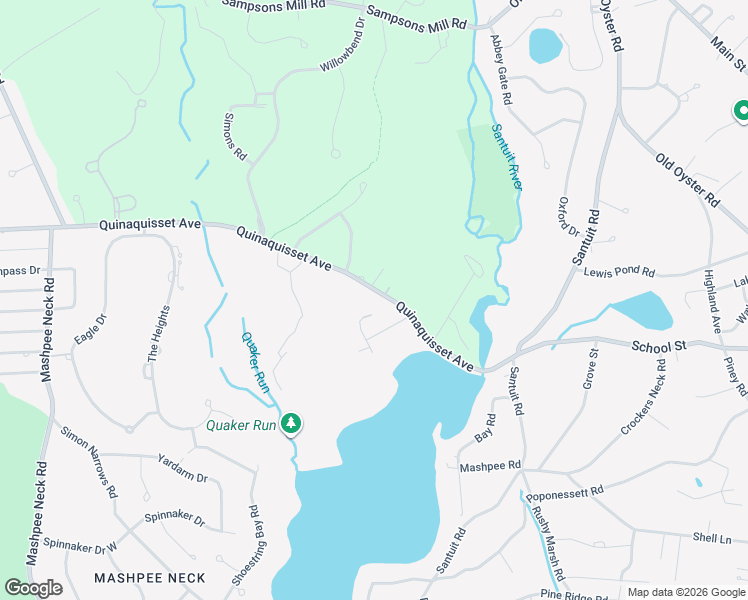 map of restaurants, bars, coffee shops, grocery stores, and more near 367 Quinaquisset Avenue in Mashpee