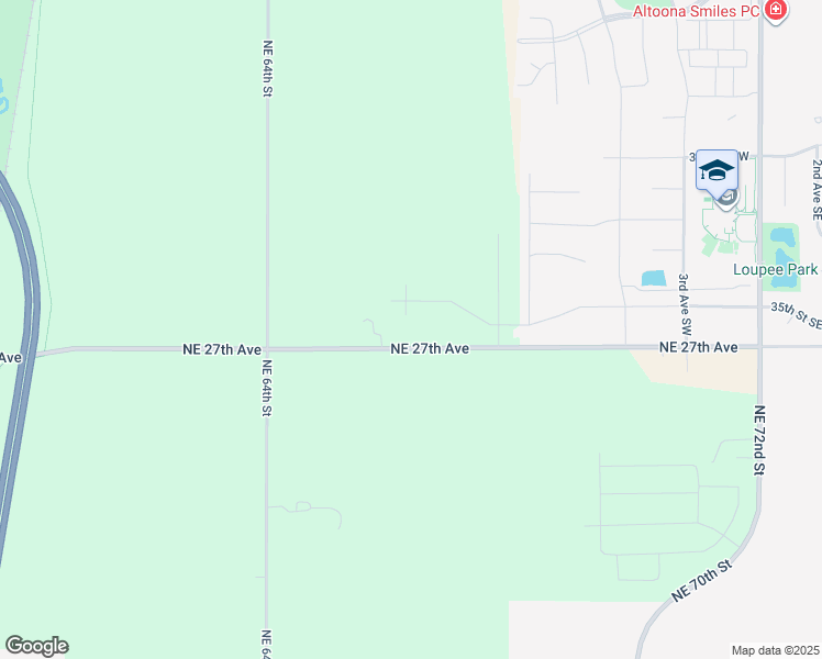map of restaurants, bars, coffee shops, grocery stores, and more near 6660 Northeast 27th Avenue in Altoona