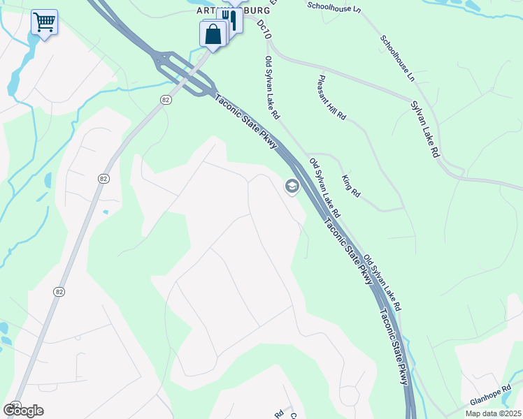 map of restaurants, bars, coffee shops, grocery stores, and more near 15 Innsbruck Boulevard in Hopewell Junction