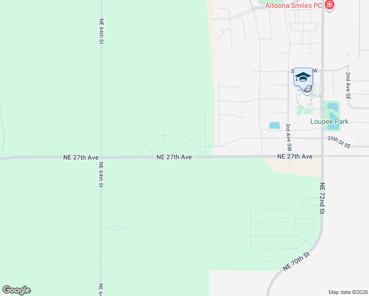 map of restaurants, bars, coffee shops, grocery stores, and more near 6772 Northeast 27th Avenue in Altoona