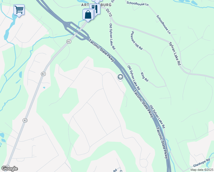 map of restaurants, bars, coffee shops, grocery stores, and more near 15 Innsbruck Boulevard in Hopewell Junction