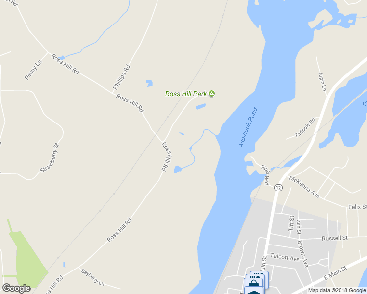 map of restaurants, bars, coffee shops, grocery stores, and more near 164 Ross Hill Road in Lisbon