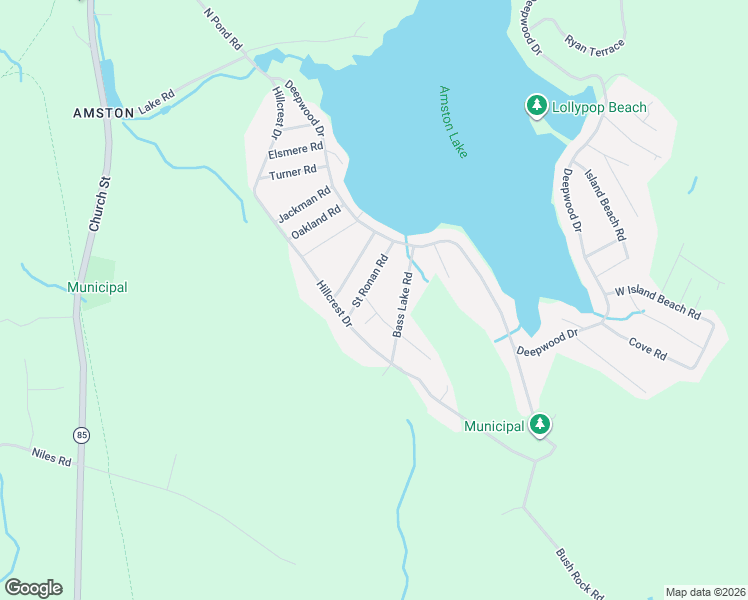 map of restaurants, bars, coffee shops, grocery stores, and more near 5 Hillsdale Road in Hebron